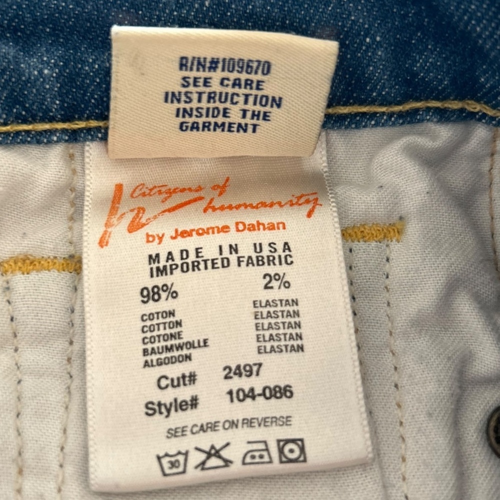 🔥 Citizens of Humanity Jerome Dahan Bootcut Jeans | Premium USA Denim | Sz 30 - Picture 9 of 10